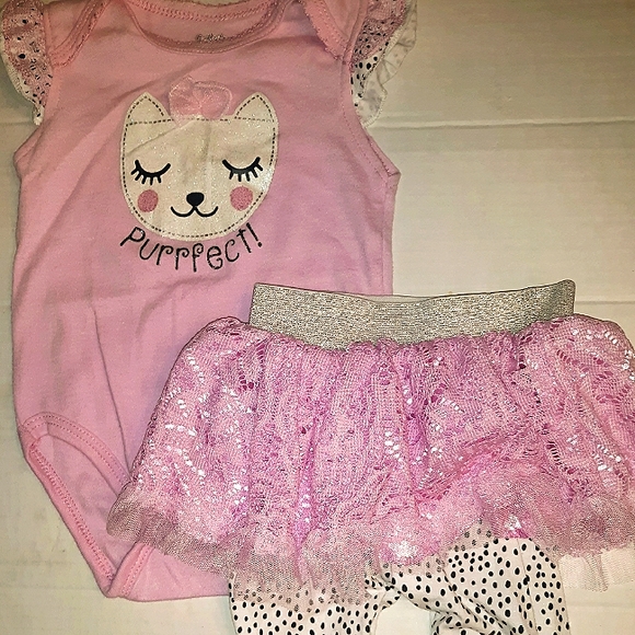 EUC Beautiful Baby Girl Tutu Kitty Pink Princess S - Picture 15 of 15